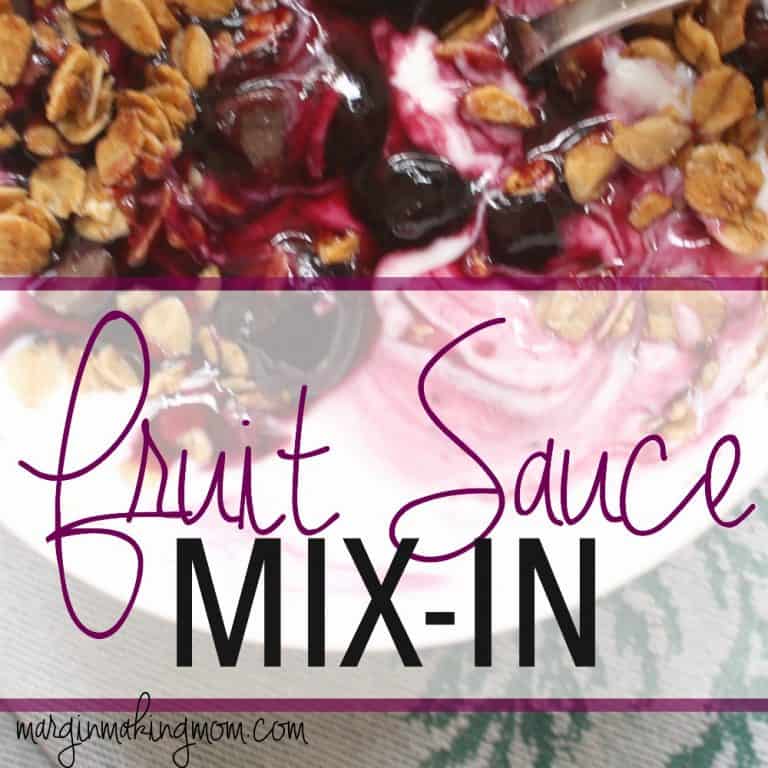 How to Make Fruit Sauce Mix-In