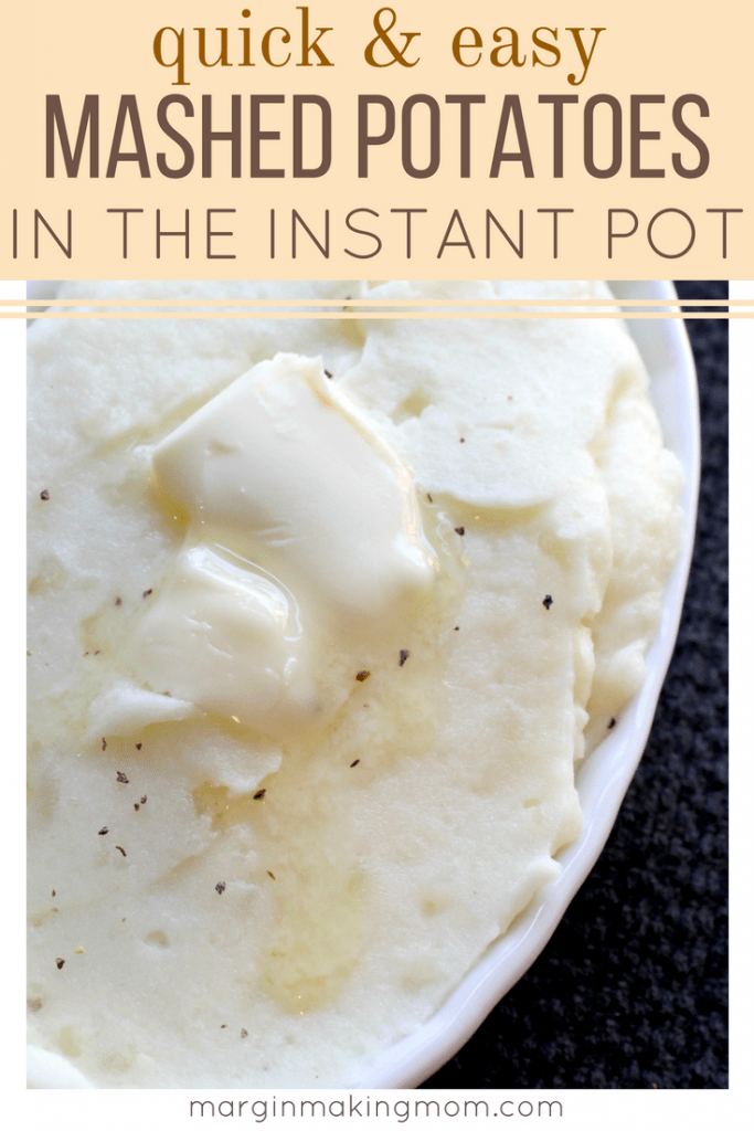 These quick and easy mashed potatoes are made in the Instant Pot pressure cooker, saving you time and effort! Instant Pot | Mashed Potatoes | Pressure Cooker | Easy Thanksgiving Sides