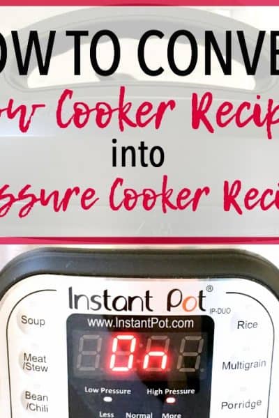 Pressure Cooker Recipe Conversion | Instant Pot Recipe Conversion