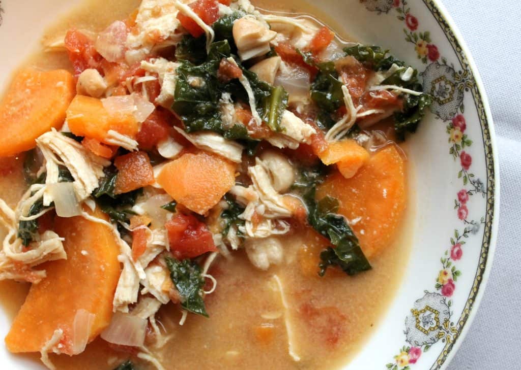 This West African Peanut and Chicken Soup is a unique blend of flavors that creates a perfectly comforting and healthy soup! It is an easy weeknight meal but is also great for guests! Easy meals | Healthy Meals | Chicken Soup