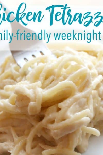 Browned Butter Chicken Tetrazzini is an easy meal idea that your family will love! It's a perfect weeknight meal because it comes together so quickly. Weeknight meal ideas | Frugal meal ideas | Easy meals