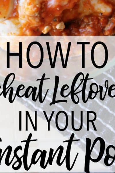 Did you know you can reheat leftovers in the Instant Pot pressure cooker? It's actually really quick and easy. Click through to learn how!