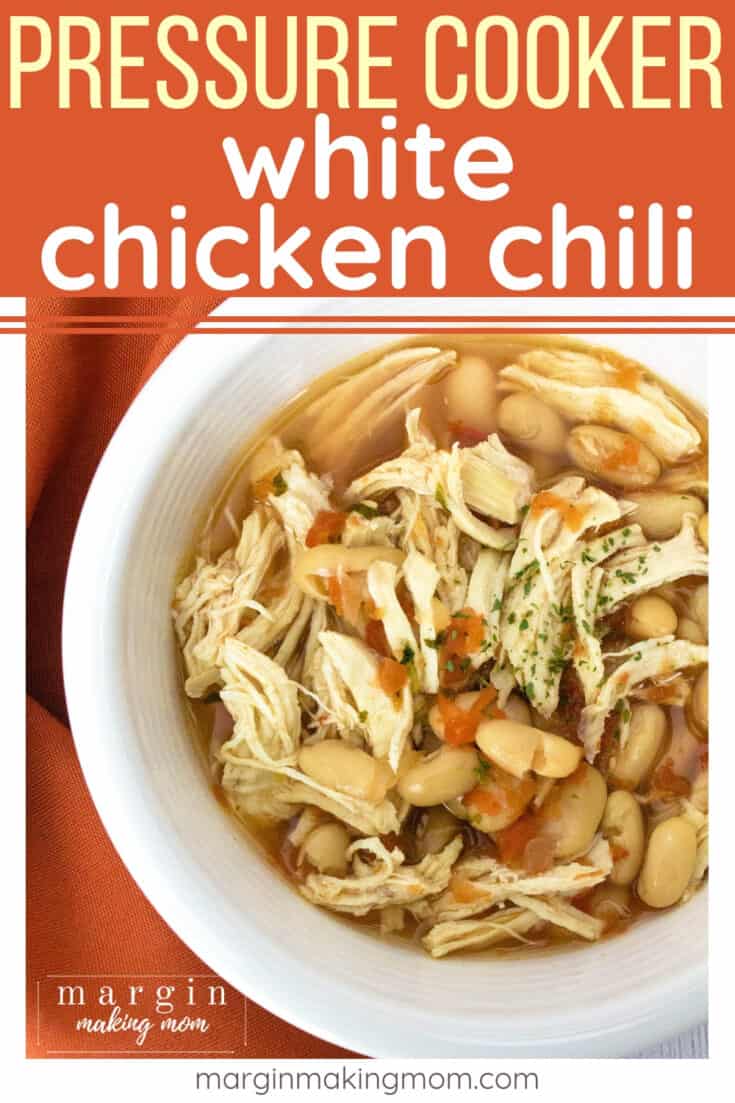 Easy 4-Ingredient Instant Pot Chicken Chili - Margin Making Mom®