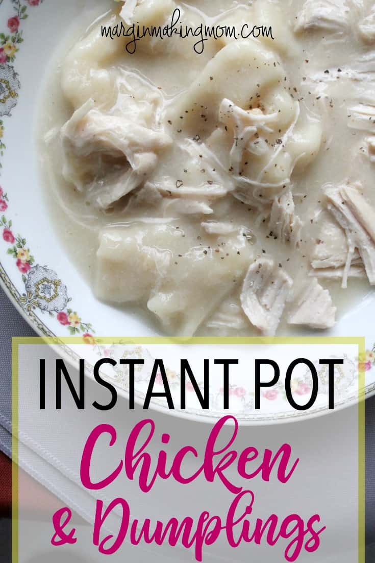 The Best Instant Pot Chicken and Dumplings (Cracker Barrel Copycat