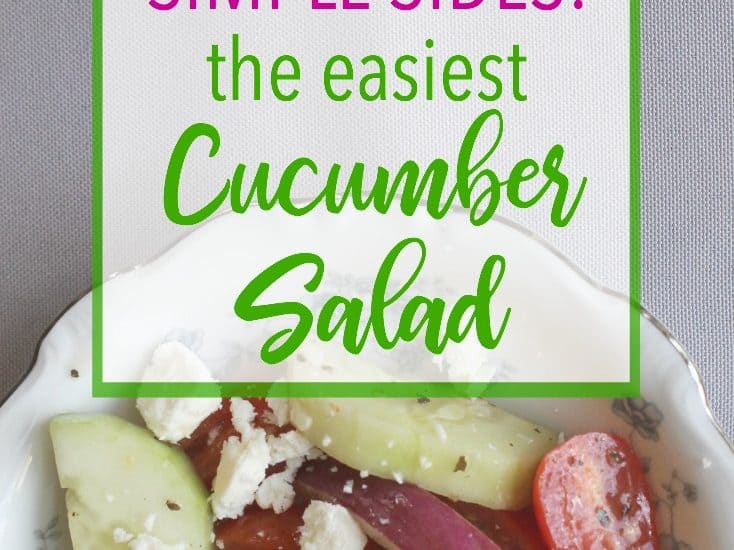 This deliciously simple cucumber salad is a wonderful way to utilize summer's bounty of produce! It's a frugal and easy side item that is sure to please. Click through to learn how to make it!