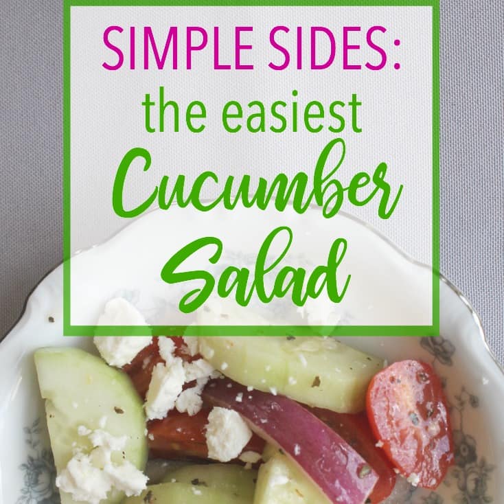 This deliciously simple cucumber salad is a wonderful way to utilize summer's bounty of produce! It's a frugal and easy side item that is sure to please. Click through to learn how to make it!