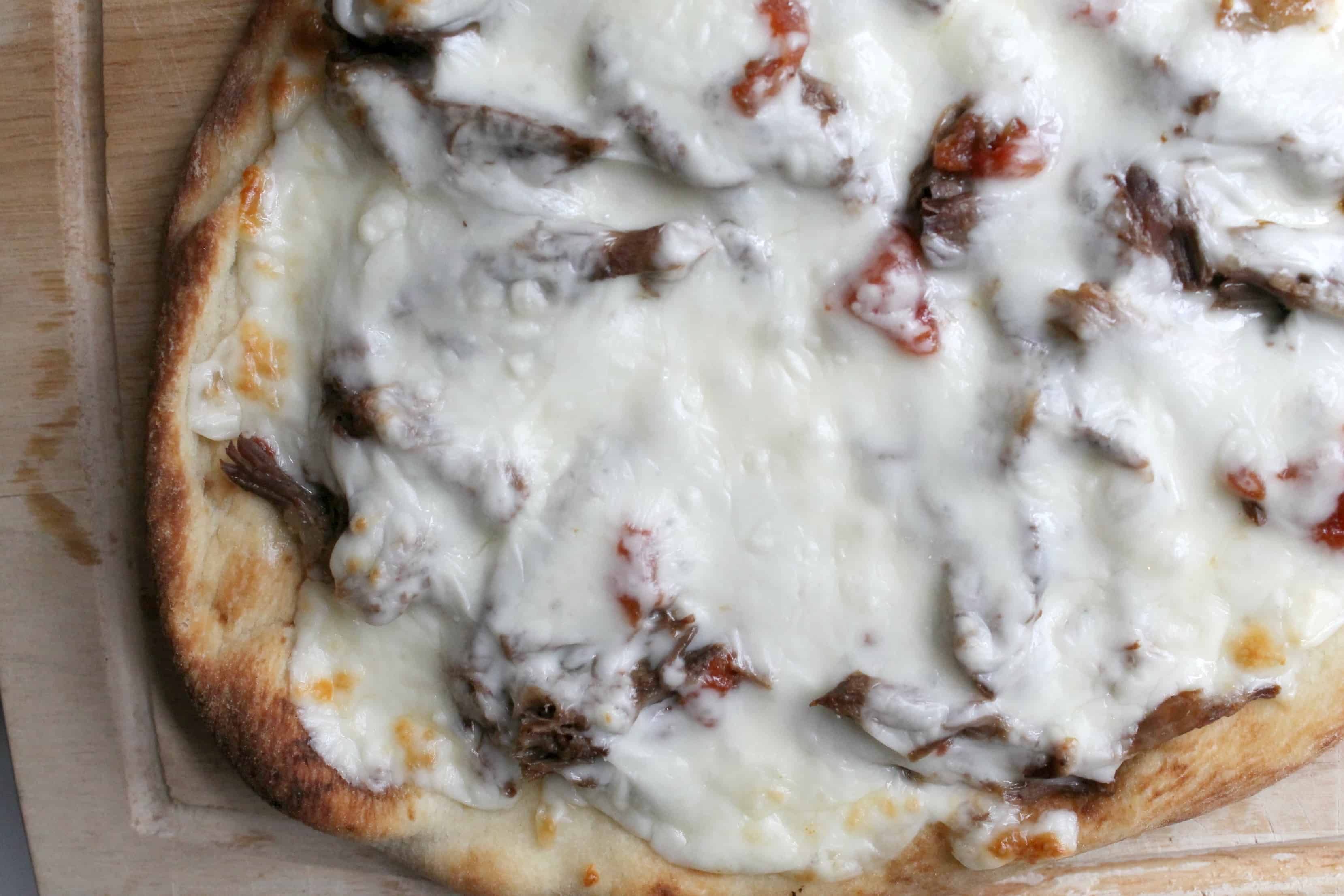 How to Make Spicy Beef Flatbread Pizzas with the Pressure Cooker