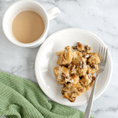 Eggnog Pecan Baked French Toast in the Pressure Cooker