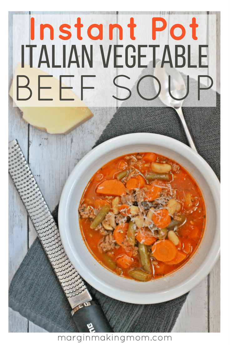 How to Make Italian Vegetable Beef Soup in the Instant Pot