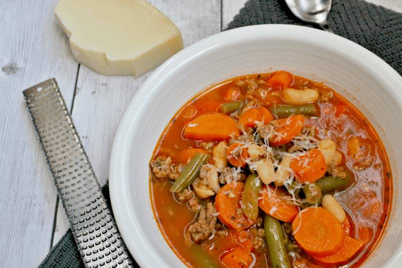 Making Instant Pot Italian vegetable beef soup is a great way to get a quick but delicious meal on the table in no time!