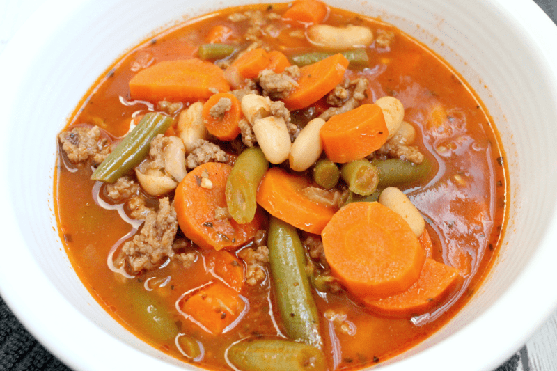 Making Instant Pot Italian vegetable beef soup is a great way to get a quick but delicious meal on the table in no time!