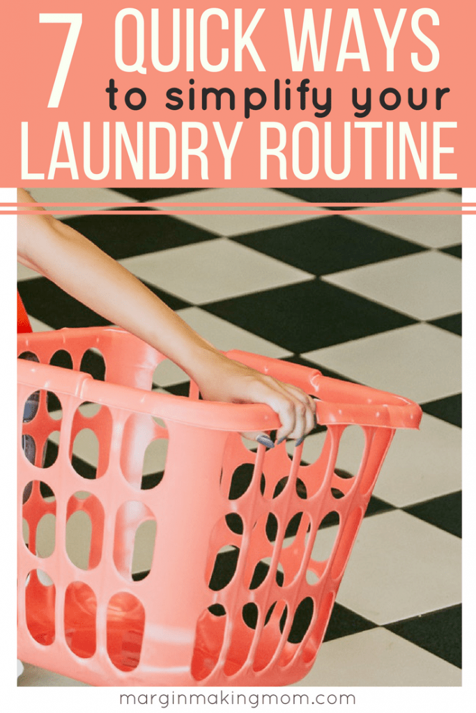 As a mom to three small kids, I've learned that laundry can quickly get out of hand if left unchecked. But laundry doesn't have to be overwhelming. These 7 tips will help you streamline the never-ending process of doing laundry so that you can simplify your laundry routine, too! 