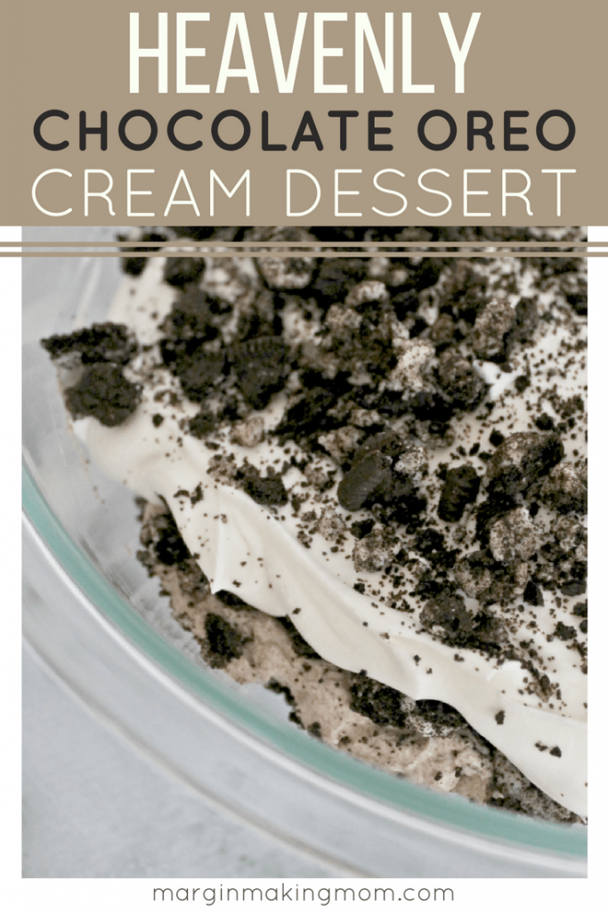 This chocolate Oreo cream dessert is absolutely heavenly! Layers of sweetened mascarpone cream are paired with chocolate mousse and crushed Oreos, resulting in a dreamy and decadent dessert that is impressive yet easy to make! Oreo Dessert | Creamy Oreo Dessert | Chocolate Mousse