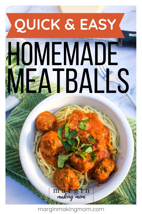 How to Make Quick and Easy Baked Homemade Meatballs Margin Making Mom®