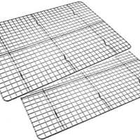 Checkered Chef Cooling Rack Baking Rack Twin Set. Stainless Steel Oven and Dishwasher Safe Wire Rack. Fits Half Sheet Cookie Pan