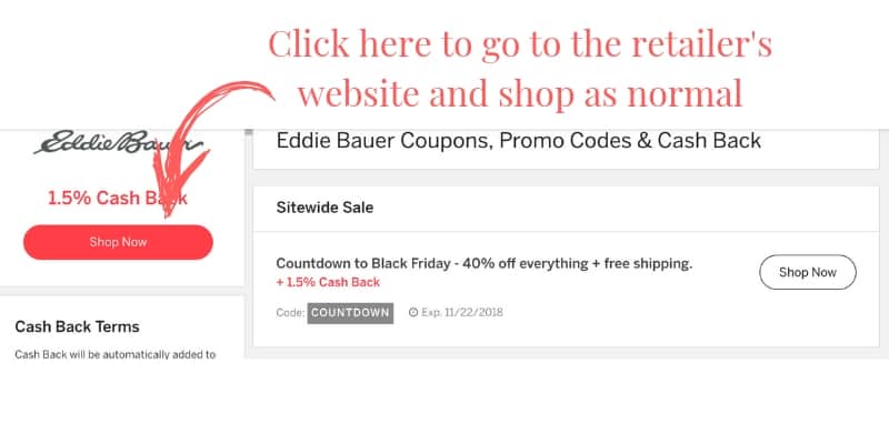 how to find a retailer on ebates to save money shopping online