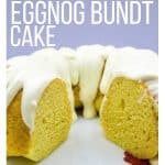 eggnog bundt cake on a plate
