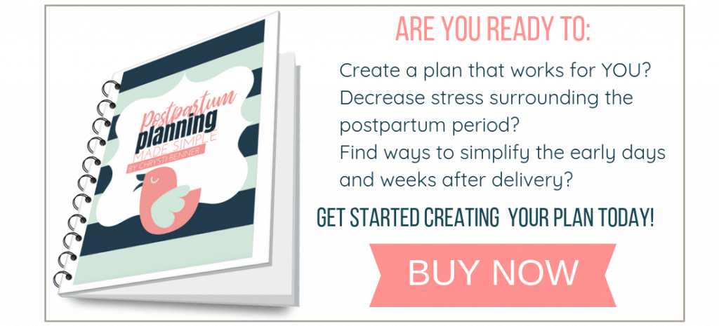 are you ready to create a postpartum plan