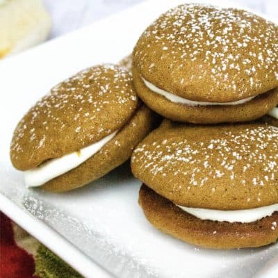 Pumpkin Whoopie Pies with Marshmallow Cream Filling