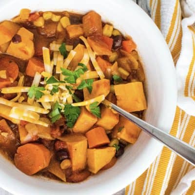 How to Make Vegetarian Sweet Potato Chili in the Instant Pot Pressure Cooker