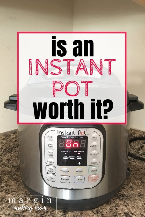 Instant Pot pressure cooker on a kitchen counter