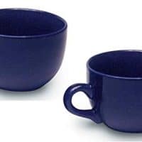 Jumbo Extra Large Ceramic Coffee & Soup Mug 22 ounce, Cobalt Blue (Pack of 2)