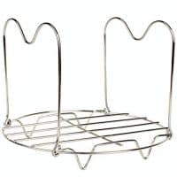 Steamer Rack Trivet with Handles Compatible for Instant Pot 6 & 8 qt Accessories - Great for Lifting out Springform Pan / Cheesecake Pan