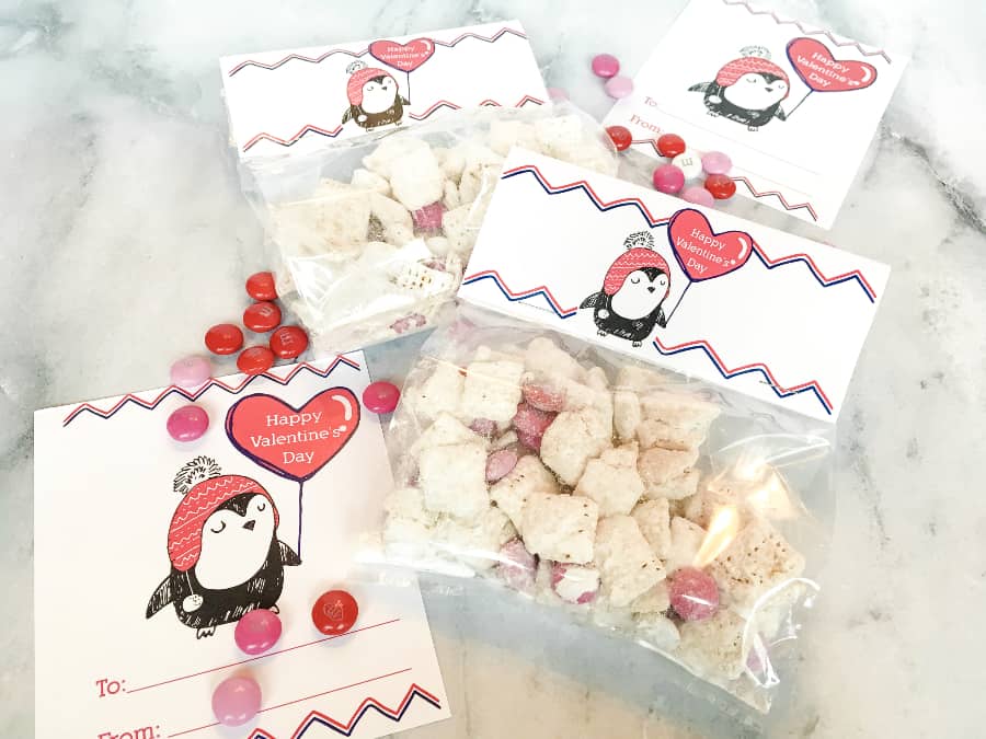 free penguin valentines cards and bag toppers