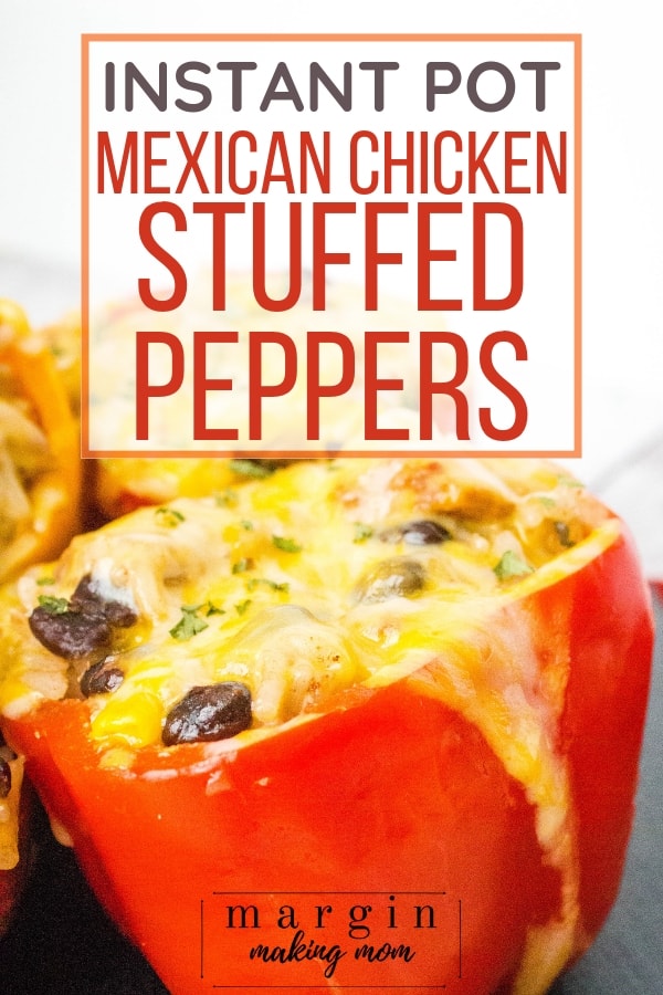 Instant Pot stuffed bell peppers with Mexican chicken