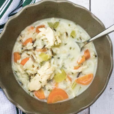 Chicken and Wild Rice Soup in the Instant Pot