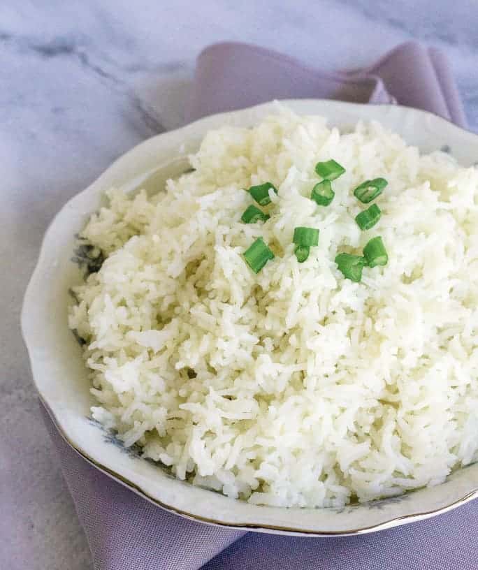 basmati rice cooked in the Instant Pot