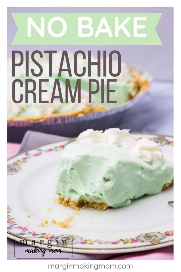 Easy No Bake Pistachio Cream Pie Margin Making Mom®