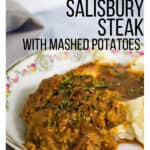 salisbury steak and mashed potatoes from the Instant Pot
