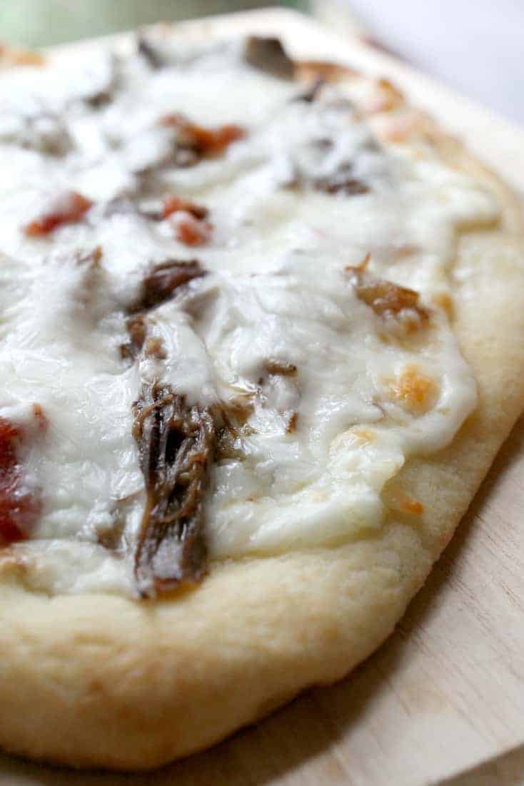 Spicy Beef Flatbread Pizzas with the Pressure Cooker