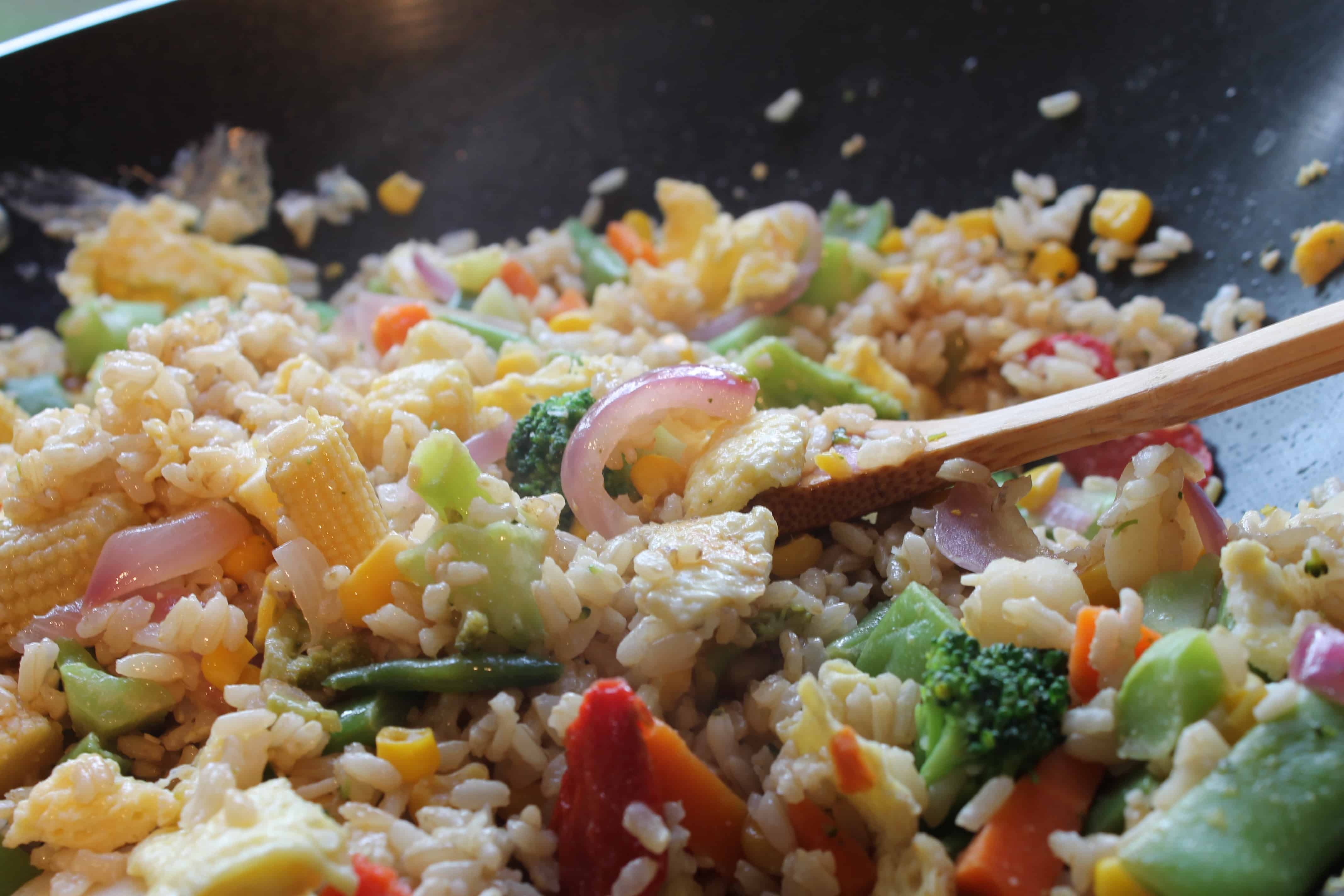 The Best Quick and Easy Veggie Fried Rice - Margin Making Mom
