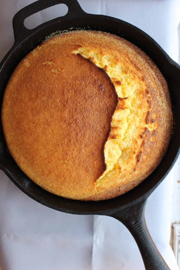 My Favorite Cast Iron Skillet Cornbread - Margin Making Mom®