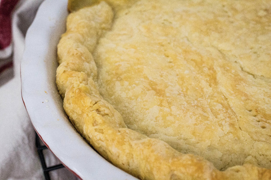 Instant Pot chicken pot pie with homemade pie crust