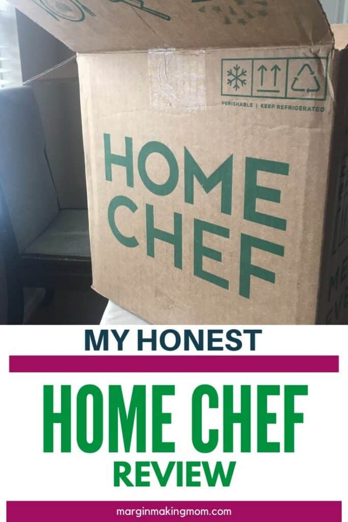 Home chef box on a table