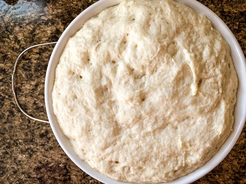 bread dough proofed in the Instant Pot