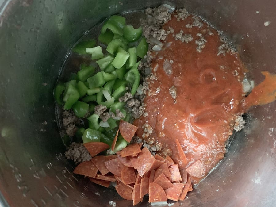 ingredients for pepperoni pizza tortellini