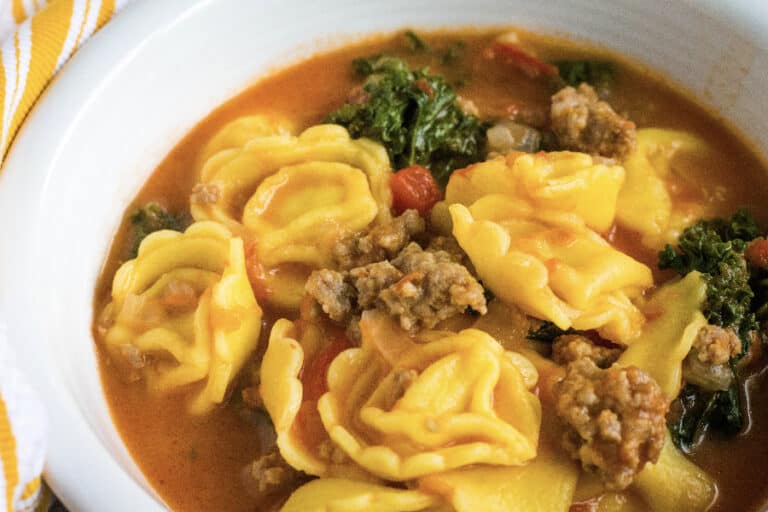 Easy Instant Pot Tortellini and Sausage Soup Margin Making Mom®
