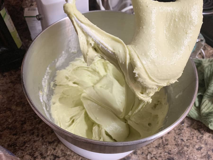 thick batter for making whoopie pies with pistachio pudding