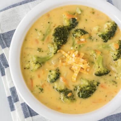 Easy Instant Pot Broccoli Cheese Soup