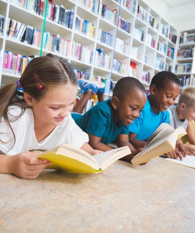 kids learning at home together
