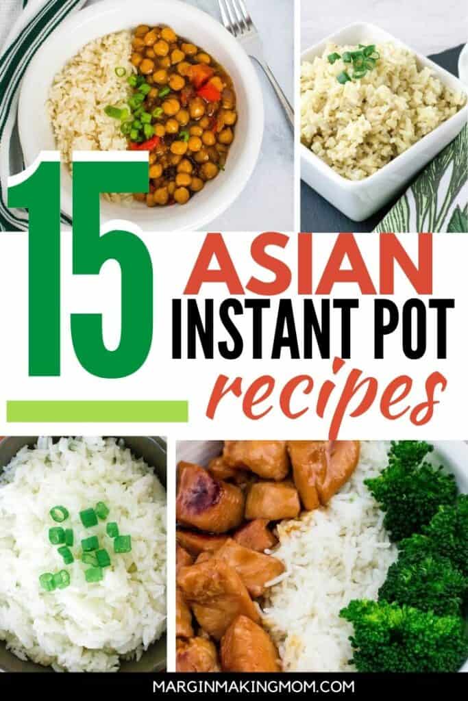 collage of images of Instant Pot Chinese takeout recipes