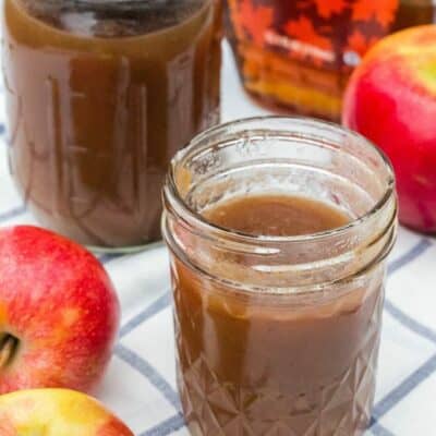 Instant Pot Apple Butter Made with Maple Syrup
