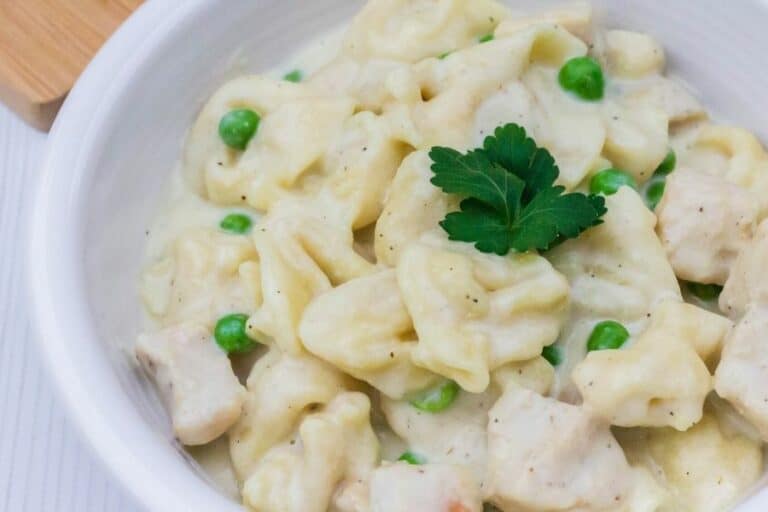 Instant Pot Tortellini Alfredo with Chicken Margin Making Mom®