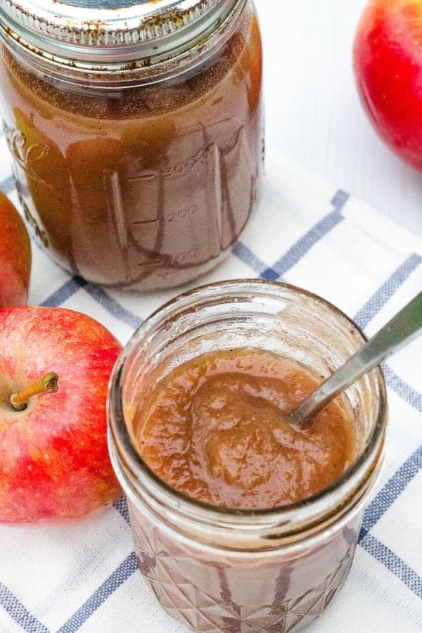 two jars of maple apple butter