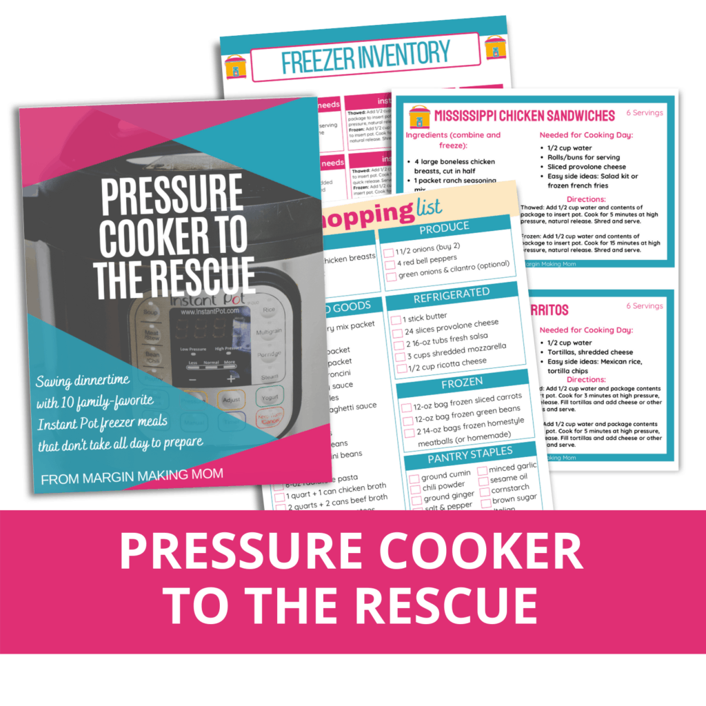 mockup of the pages in pressure cooker to the rescue