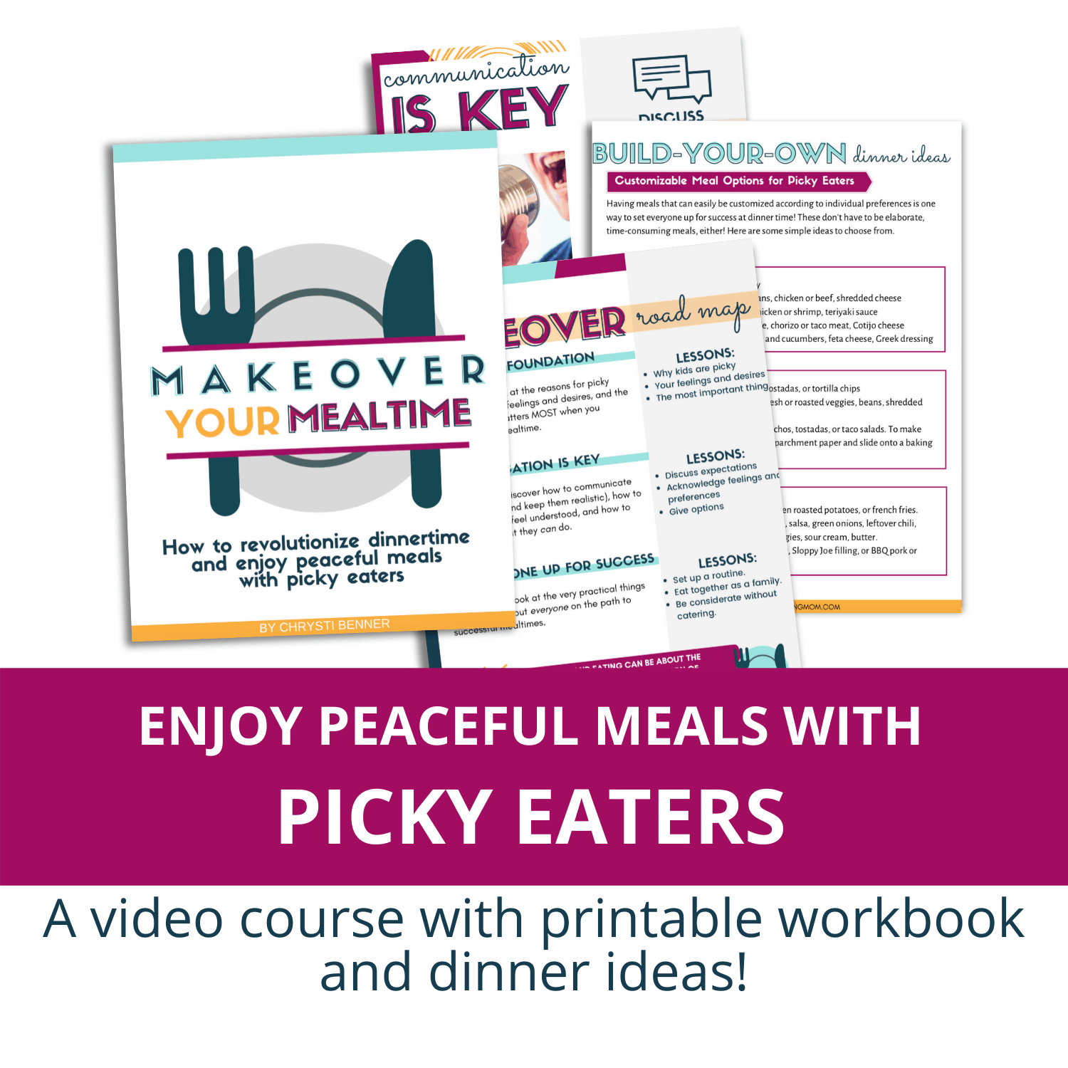 mockup of makeover your mealtime picky eater course